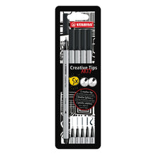 STABILO Creative Tips ARTY Pens – Wallet of 5 Black Tips