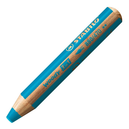 STABILO woody 3 in 1 Pencil – Turquoise (470)