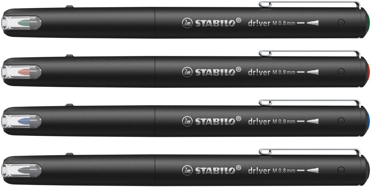 STABILO dr!ver M Felt-Tip Pen 0.8 mm – Black (46)