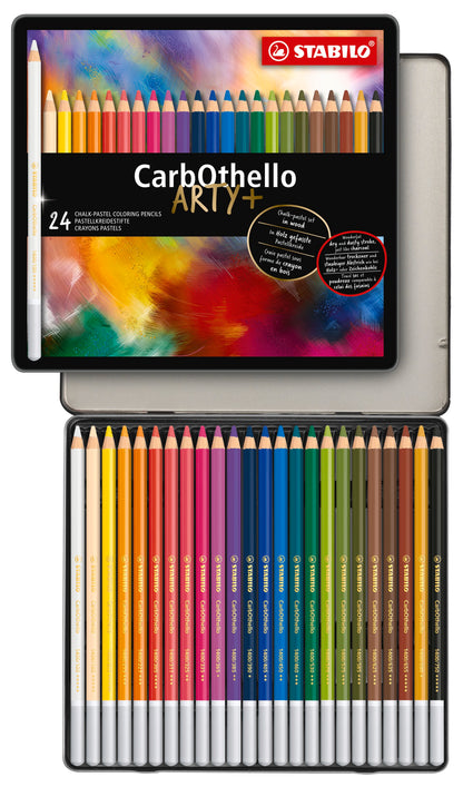 STABILO CarbOthello Pastel Pencils – Metal Tin of 24
