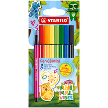 STABILO Pen 68 MINI Animal Vibes Felt-Tip Pens – Wallet of 8 (Limited Edition)