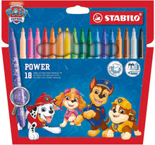 STABILO power PAW Patrol Fibre-Tip Pens – Wallet of 18 (Limited Edition)