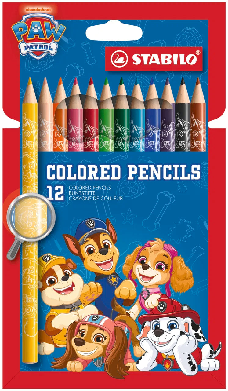 STABILO PAW Patrol Colouring Pencils – Pack of 12 (Limited Edition)