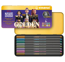 STABILO Pen 68 metallic KPop Demon Hunters Felt-Tip Pens – Metal Tin of 8 (Limited Edition)