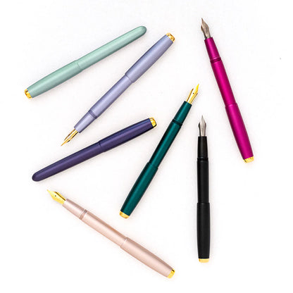 Studio Fountain Pen | Iris - Titanium Flex