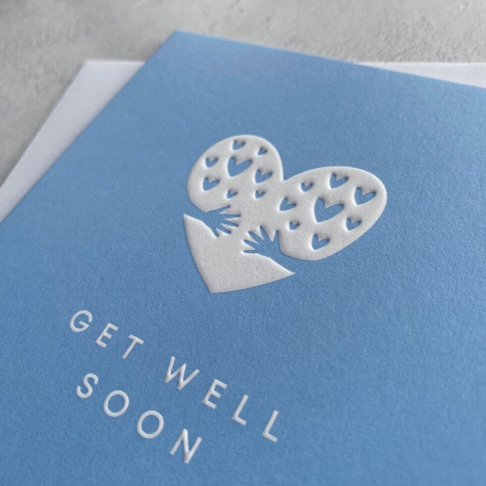 Type Dreams Get Well Soon Greetings Card by Heyyy