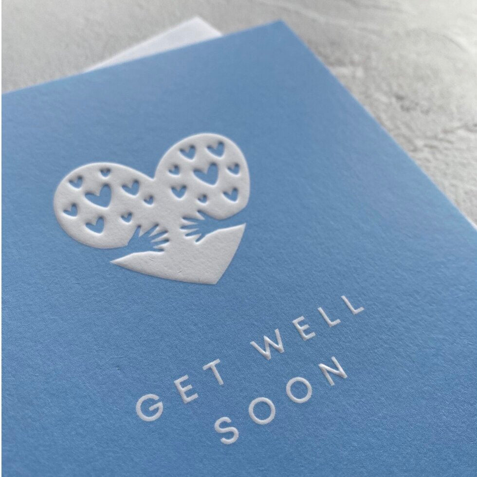 Type Dreams Get Well Soon Greetings Card by Heyyy