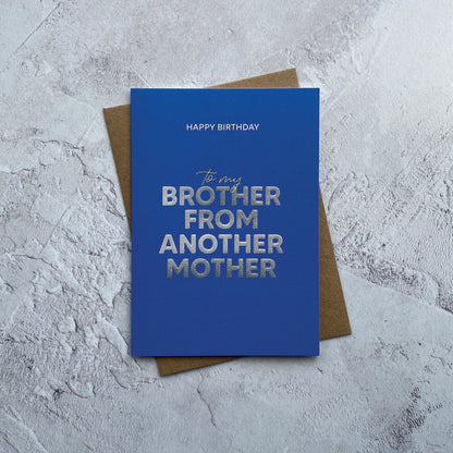 Type Dreams Brother from Another Mother Greetings Card by Heyyy