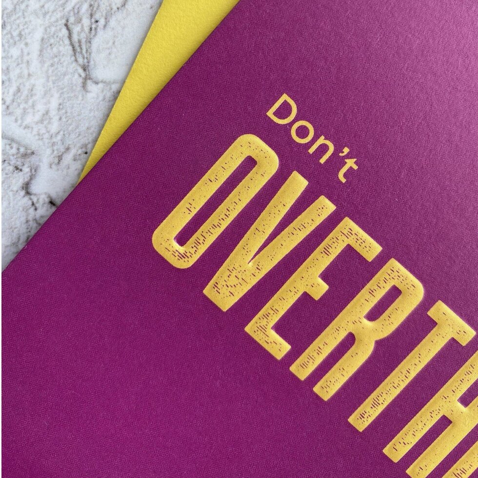 Type Dreams Overthink Greetings Card by Heyyy