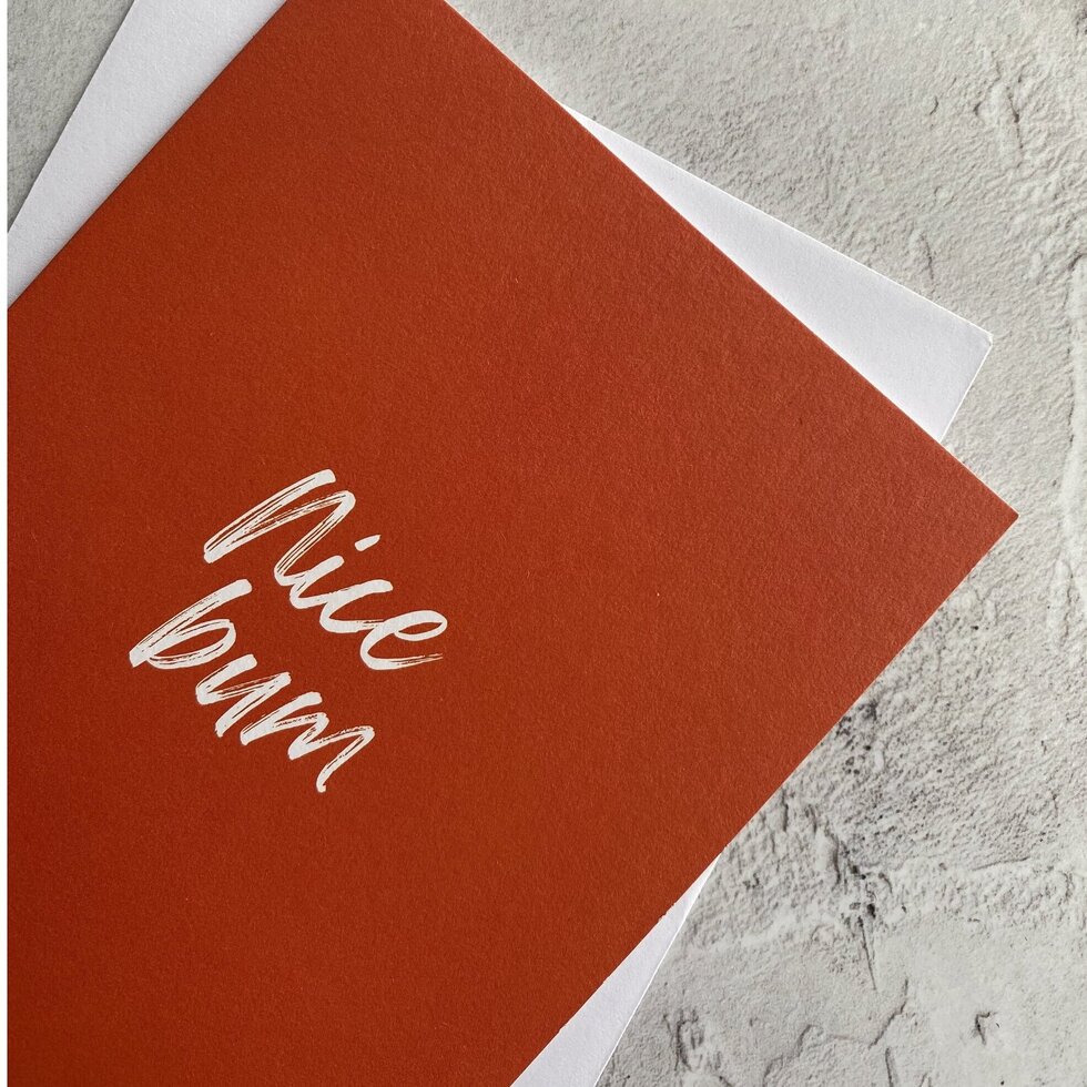 Type Dreams Nice Bum Greetings Card by Heyyy