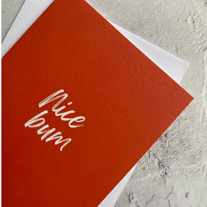 Type Dreams Nice Bum Greetings Card by Heyyy