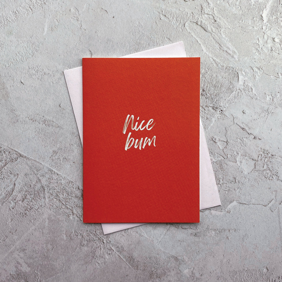 Type Dreams Nice Bum Greetings Card by Heyyy