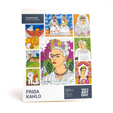 Today is Art Day Frida Kahlo colouring book front cover
