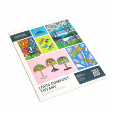 Louis Comfort Tiffany colouring book cover detail