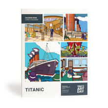 Today is Art Day Titanic colouring book front cover