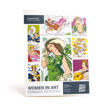 Today is Art Day Women in Art colouring book front cover