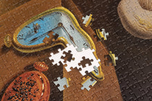The Persistence of Memory jigsaw puzzle – close-up of melting clock pieces