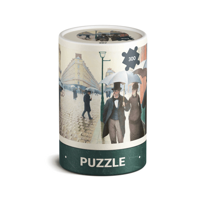 Today is Art Day Caillebotte Paris Street Rainy Day 300 piece jigsaw puzzle tube