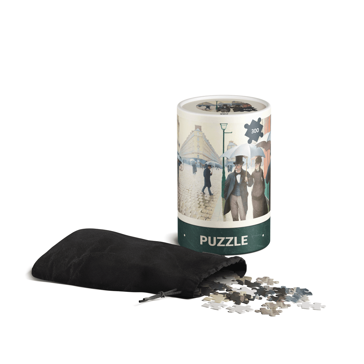 Paris Street Rainy Day puzzle tube packaging