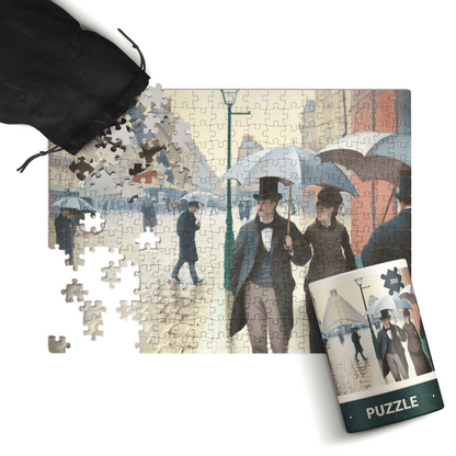 Paris Street Rainy Day puzzle completed image