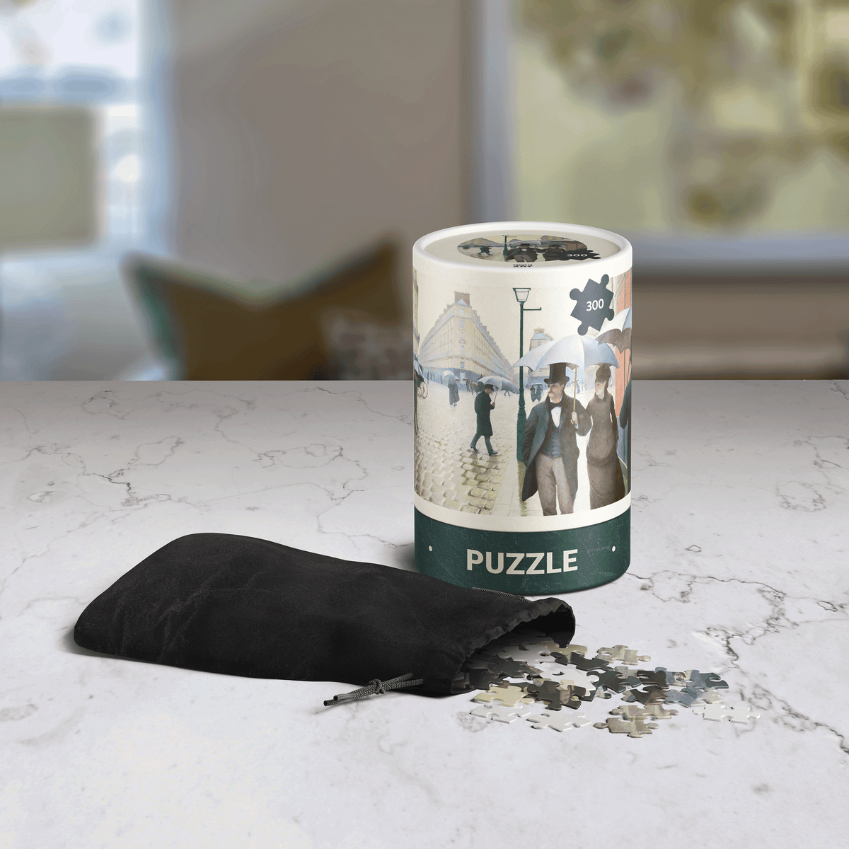 Caillebotte Paris Street Rainy Day jigsaw puzzle pieces