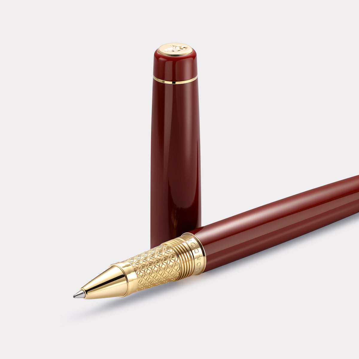 Thomas Slim Tangier Mosaic Rollerball Pen – Carmine Red & Gold