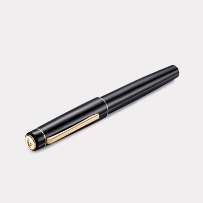 Thomas Slim Tangier 1680 Fountain Pen – Classic Black & Gold
