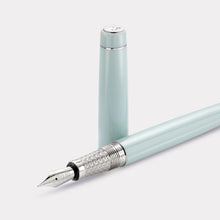 Thomas Slim Tangier Mosaic Fountain Pen – Chalcedony Blue & Steel