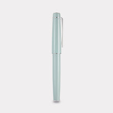 Thomas Slim Tangier Mosaic Fountain Pen – Chalcedony Blue & Steel