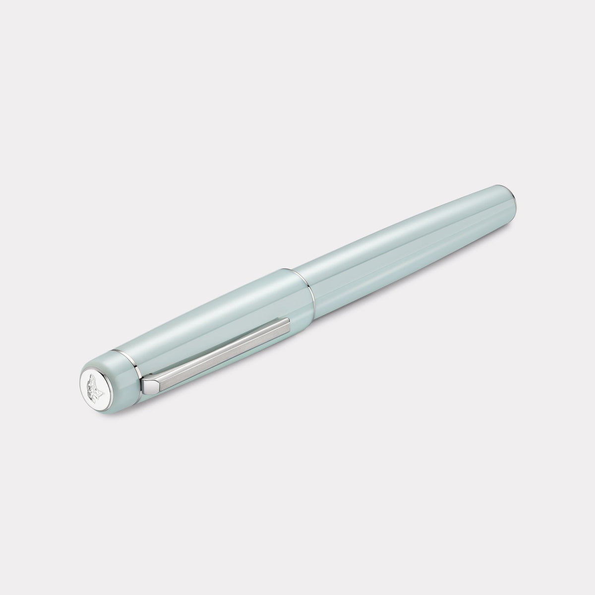 Thomas Slim Tangier 1680 Fountain Pen – Chalcedony Blue & Steel