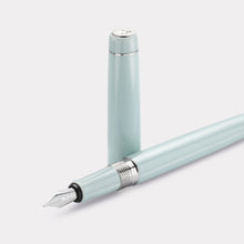 Thomas Slim Tangier 1680 Fountain Pen – Chalcedony Blue & Steel