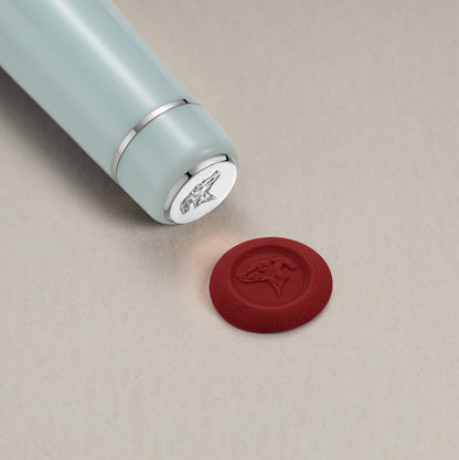Thomas Slim Tangier Mosaic Fountain Pen – Chalcedony Blue & Steel