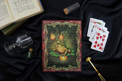 Paperblanks The Brothers Grimm, Frog Prince Midi Hardback Journal – Lined, 144 Pages – design detail