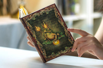 Paperblanks The Brothers Grimm, Frog Prince Ultra Hardback Journal – Lined, 144 Pages – design detail