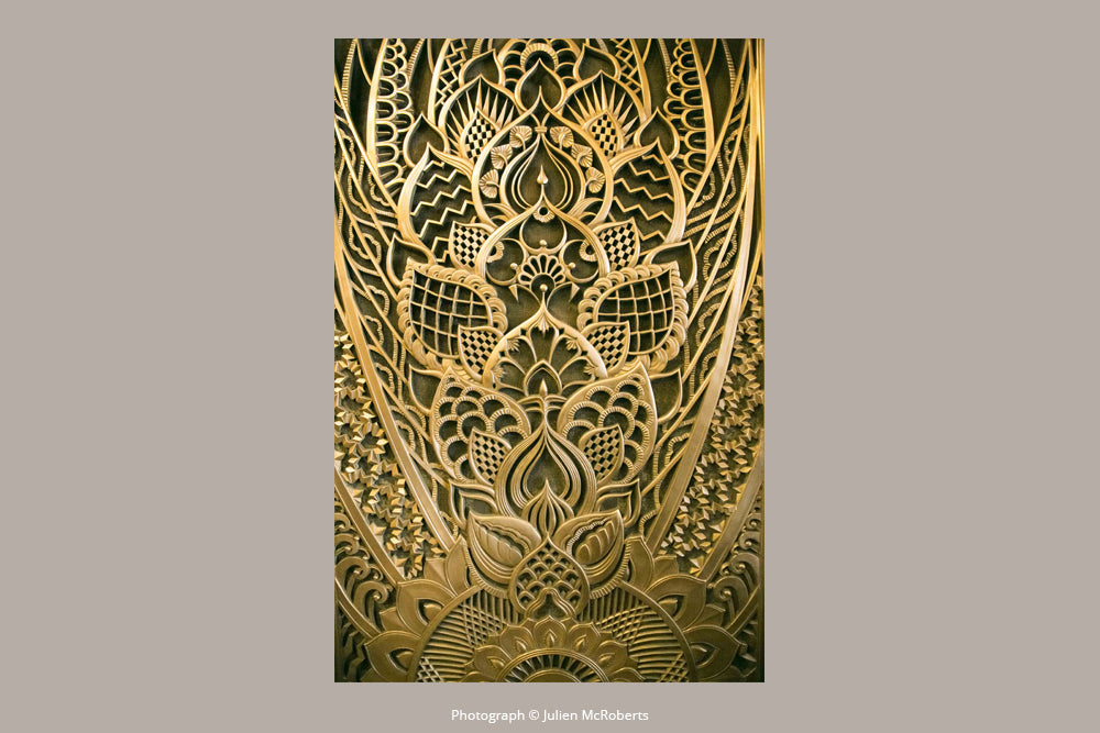 Paperblanks The Chanin Rise Ultra Hardback Journal – Plain, 144 Pages – design detail