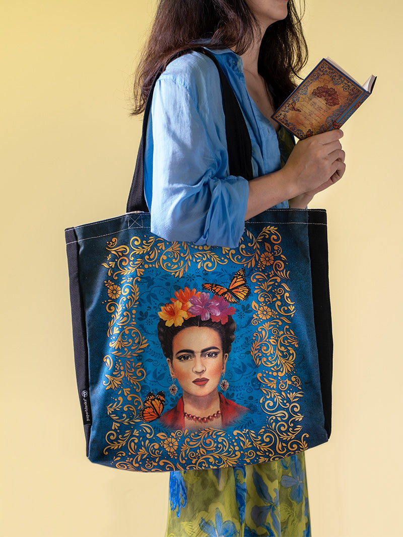 Paperblanks The Colourful Portrait Cotton Tote Bag – design detail