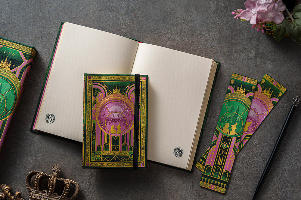 Paperblanks 2027 The Magic of Wicked Ultra Hardback Diary – Week-to-View Vertical – design detail