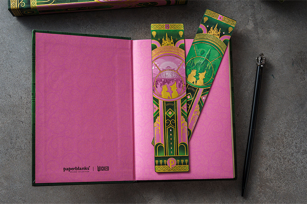 Paperblanks 2027 The Magic of Wicked Mini Hardback Diary – Week-to-View with Notes (Verso) – design detail