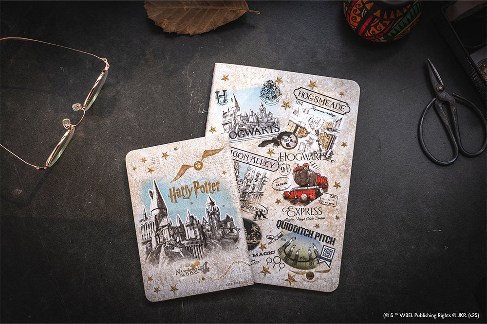 Paperblanks The Wizarding World Notebook A4 Cahier Notebook – Lined – design detail