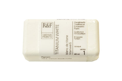 R&F Encaustic Paint 40ml – Titanium White