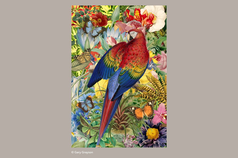 Paperblanks Tropical Garden Ultra Hardback Journal – Plain, 144 Pages – design detail