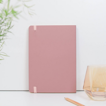 VENT Luxury EDIT A5 Recycled Leather Notebook – Powder Pink