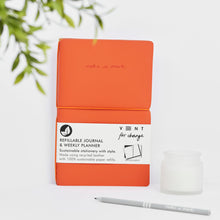 VENT Make a Mark Refillable Recycled Leather Planner – Burnt Orange