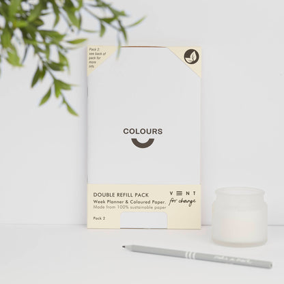 VENT Make a Mark Planner Refill Twin Pack – MyPlan Weekly Planner & Coloured