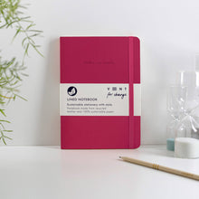 VENT Make a Mark A5 Recycled Leather Lined Notebook – Raspberry Pink