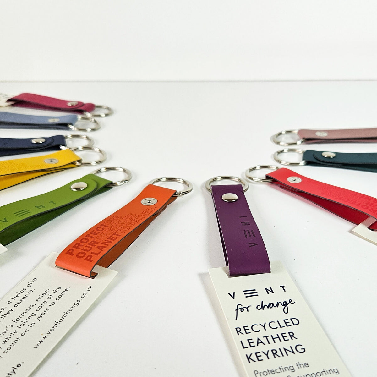 VENT Recycled Italian Leather Keyring