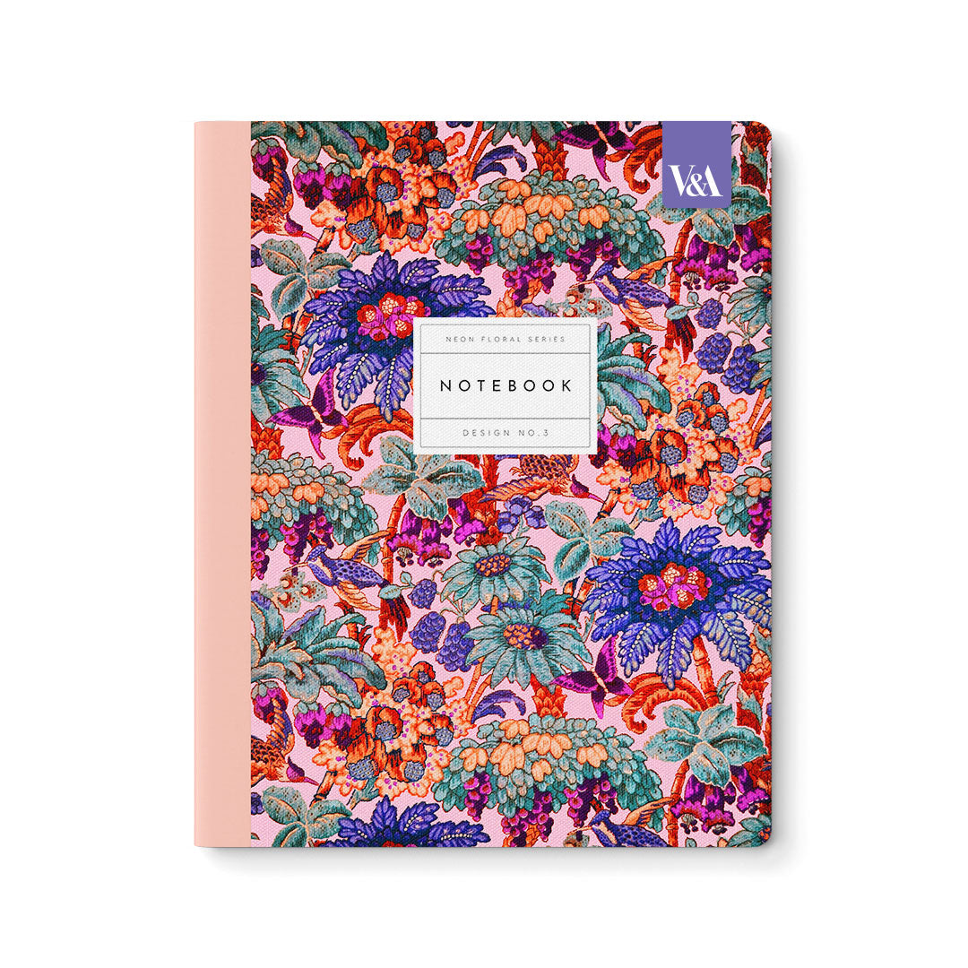 Neon Floral Coral Jungle Exercise Book (8x10) (12555)