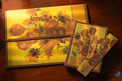 Paperblanks Van Gogh, Sunflowers Midi Hardback Journal – Lined, 144 Pages – design detail