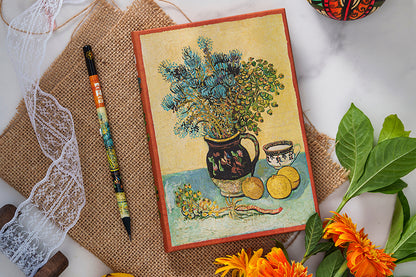 Paperblanks 2027 Van Gogh’s Still Life Midi Hardback Diary – Week-to-View Vertical – design detail