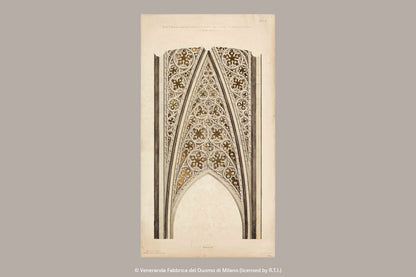 Paperblanks 2027 Vault of the Milan Cathedral Ultra Hardback Diary – Week-to-View Horizontal – design detail